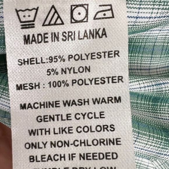 Filson Plaid Nylon Vented Outdoor Long Sleeve Button Up Shirt - Picture 7 of 7